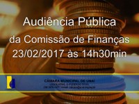 Audiência Pública da Comissão de Finanças