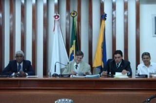 Mesa Diretora e Vice-prefeito Branquinho