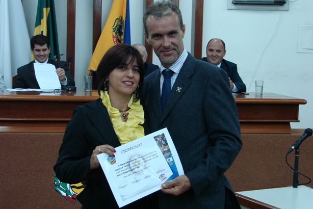 Rotaryana Jaqueline e seu marido