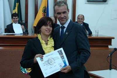 Rotaryana Jaqueline e seu marido