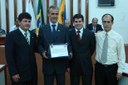Entrega de uma Placa de Homenagem ao Pres. José Eustáquio