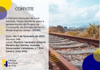 APRESENTAÇÃO DO PROJETO DA FERROVIA MINAS-ESPÍRITO SANTO