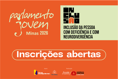 Inscrições abertas para o Parlamento Jovem 2026!