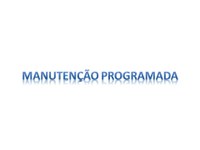 Manutenção Programada