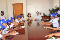 Os alunos do PROAC- Projeto Adolescente Cidadão, visitaram as dependências da Câmara Municipal. 