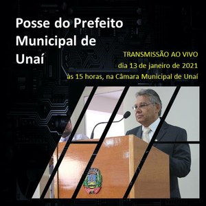 PREFEITO DE UNAÍ TOMARÁ POSSE POR MEIO DE SISTEMA “ON LINE”