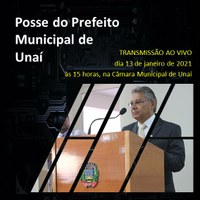 PREFEITO DE UNAÍ TOMARÁ POSSE POR MEIO DE SISTEMA “ON LINE”