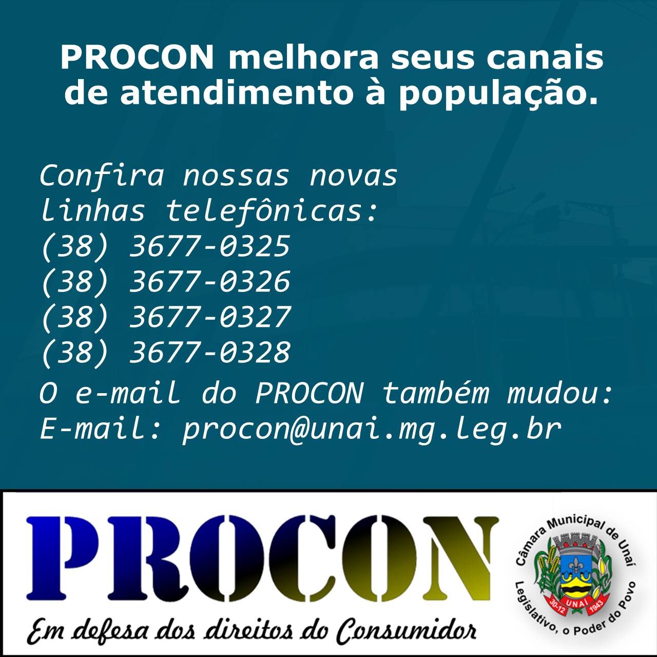 PROCON MELHORA SEUS CANAIS DE ATENDIMENTO À POPULAÇÃO. 