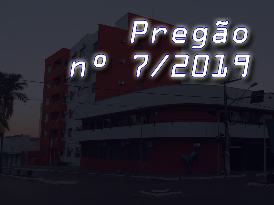 Publicado Pregão nº 7/2019