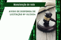 CÂMARA MUNICIPAL DE UNAÍ PUBLICA AVISO DE CONTRATAÇÃO DIRETA 01/2024