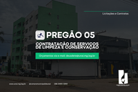 PREGÃO ELETRÔNICO 06 - CONTRATAÇÃO DE SERVIÇOS DE LIMPEZA E CONSERVAÇÃO